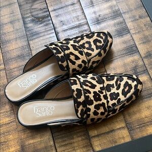 Franco Sarto Animal Print Mules